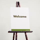 "Portrait Custom" - Welcome Signs in Charcoal by Minted - In Use