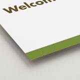 "Portrait Custom" - Welcome Signs in Charcoal by Minted - Detail