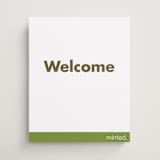 "Portrait Custom" - Welcome Signs in Charcoal by Minted - Front