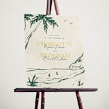 "Coastal Drift" - Welcome Signs in Caribbean Citrus by Pixel and Hank - In Use