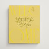 "Bloom" - Welcome Signs in Island Citrus by Morgan Kendall - Front