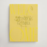 "Bloom" - Welcome Signs in Island Citrus by Morgan Kendall - Front