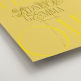 "Bloom" - Welcome Signs in Island Citrus by Morgan Kendall - Detail