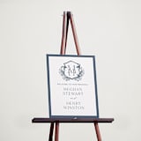 "Hummingbird Botanicals" - Welcome Signs in Provincial Blue by Erin Deegan - In Use