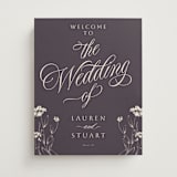 "Botanical Garden" - Welcome Signs in Lavender by Sherley Ferreira - Front