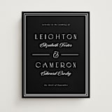 "Black Tie" - Welcome Signs in Onyx by Emily Sabol Goss - Front