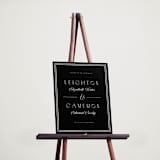 "Black Tie" - Welcome Signs in Onyx by Emily Sabol Goss - In Use