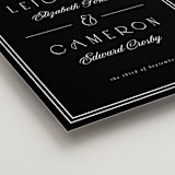 "Black Tie" - Welcome Signs in Onyx by Emily Sabol Goss - Detail
