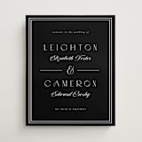 "Black Tie" - Welcome Signs in Onyx by Emily Sabol Goss - Front