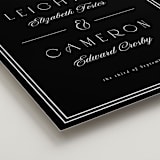 "Black Tie" - Welcome Signs in Onyx by Emily Sabol Goss - Detail