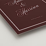 "Classic Wedding" - Welcome Signs in Cabernet by Eric Clegg - Detail