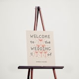 "Whimsy Champagne" - Welcome Signs in Terracotta by Zove Ahhh - In Use