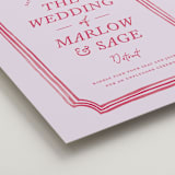 "Paris" - Welcome Signs in Lavender Rose by Snow and Ivy - Detail