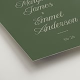 "Southern Formal" - Welcome Signs in Sage by Kat Roberts - Detail