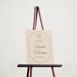 "Scripted" - Welcome Signs in Emerald by Creo Study - In Use