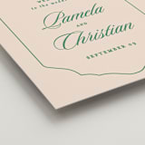 "Scripted" - Welcome Signs in Emerald by Creo Study - Detail