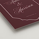 "Classic Wedding" - Welcome Signs in Cabernet by Eric Clegg - Detail