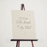 "Written in the Stars" - Welcome Signs in Noir by Ani Somi - In Use