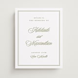 "museo" - Welcome Signs in Olive by Ellen Schlegelmilch - Front