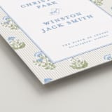"Patterned florals" - Welcome Signs in Powder by Creo Study - Detail