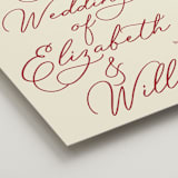 "Elizabeth" - Welcome Signs in Burgundy by Helena Vitto - Detail