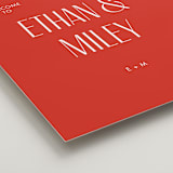"Headline" - Welcome Signs in Apple by Morgan Kendall - Detail