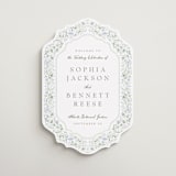 "Delicate Vines" - Welcome Signs in Periwinkle by Kristen Smith - Front