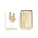 "Sage Matchbox, Gold on White" - Matchbooks and Matches in white by Jessica Cunningham