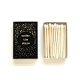 "Under the Stars Matchbox, Gold on Black" - Matchbooks and Matches in gold by Jessica Cunningham