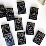 "Under the Stars Matchbox, Gold on Black" - Matchbooks and Matches in gold by Jessica Cunningham