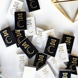 "Over the Moon Matchbox, Gold on White" - Matchbooks and Matches in white by Jessica Cunningham