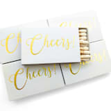 "Cheers Matchbox" - Matchbooks and Matches in white by Tea and Becky