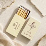 "The Perfect Match Coupe Glass Customizable Matchboxes | Set of 50" - Matchbooks and Matches in multicolorassorted-colors by Paper Haven