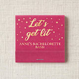"Custom Bachelorette Matchbook (Set of 50)" - Matchbooks and Matches in pink by Papel Custom Design