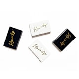 "Howdy Matchbox, Gold on White" - Matchbooks and Matches in white by Jessica Cunningham