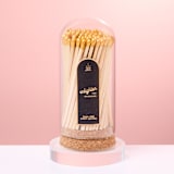 "Gold Wooden Long Tip Matches in Corked Glass Dome" - Matchbooks and Matches in multicolorassorted-colors by Summer Hedglin