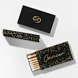 "Cancer Matchboxes, Black and Gold, Pack of 4" - Matchbooks and Matches in natural by ForYourParty