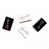 "Howdy Matchbox, Gold on Black" - Matchbooks and Matches in black by Jessica Cunningham