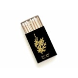 "Juniper Berries Matchbox, Gold on Black" - Matchbooks and Matches in gold by Jessica Cunningham