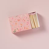 "Confetti Ribbons Matchbox with Colorful Matchsticks" - Matchbooks and Matches in pink by Summer Hedglin