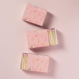 "Confetti Ribbons Matchbox with Colorful Matchsticks" - Matchbooks and Matches in pink by Summer Hedglin