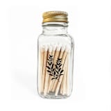 "Sage 2" White Match Jar" - Matchbooks and Matches in gold by Jessica Cunningham