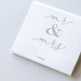 "Classic Mr and Mrs Matchbooks, pack of 8" - Matchbooks and Matches in white by ForYourParty
