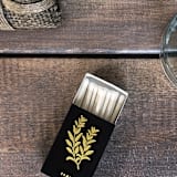 "Sage Matchbox, Gold on Black" - Matchbooks and Matches in black by Jessica Cunningham