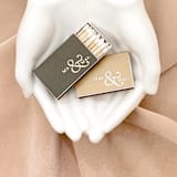 "Couple Matchbox, set of 100" - Matchbooks and Matches in natural by ForYourParty