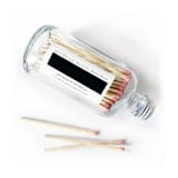 "4" Blush Pink Candle Match Jar | Classic Interior Decor" - Matchbooks and Matches in pink by Jessica Cunningham