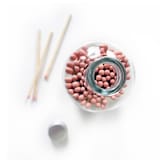 "4" Blush Pink Candle Match Jar | Classic Interior Decor" - Matchbooks and Matches in pink by Jessica Cunningham