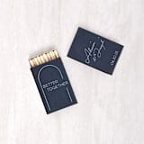 "Blushing Bride Arch Matchbox, set of 100" - Matchbooks and Matches in blue by ForYourParty