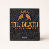 "Custom Til Death Halloween Matchbook (Set of 50)" - Matchbooks and Matches in black by Papel Custom Design
