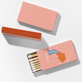 "Color Pop Aquarius Matchboxes, Pack of 4" - Matchbooks and Matches in white by ForYourParty